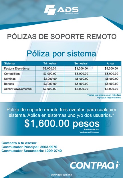 Pólizas de Servicio 2017